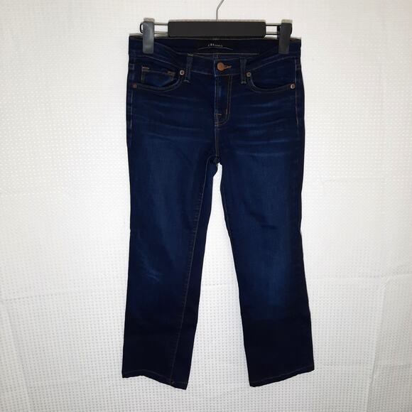 J Brand Women’s 26 Cigarette Jeans Low Rise Blue Stretch Denim USA 24 Inseam - Picture 1 of 8